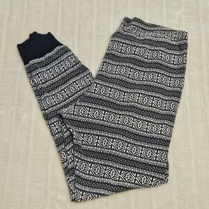 Joe Fresh Cozy Black & White Pajama Pants